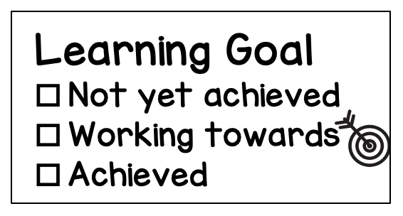 Learning Goal Rectangle Stamp - STAMP IT, By Miss. M