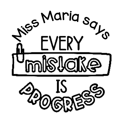 Every Mistake is Progress 35mm stamp - STAMP IT, By Miss. M