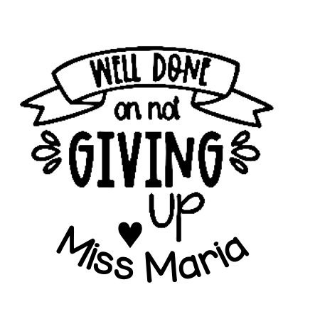 Well done on not giving up 35mm stamp - STAMP IT, By Miss. M