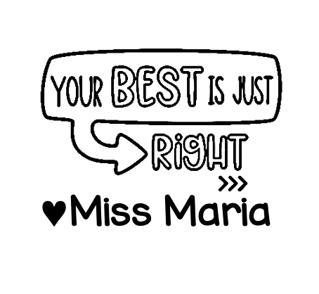 Your Best is Just Right 35mm stamp - STAMP IT, By Miss. M