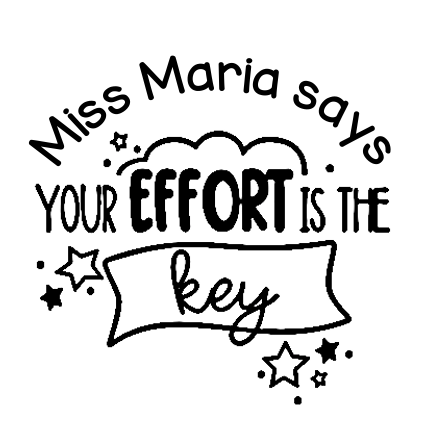 Your Effort is the Key 35mm stamp - STAMP IT, By Miss. M