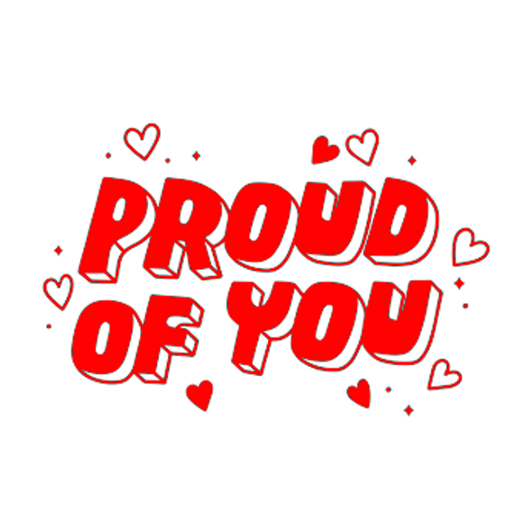 Proud Of You Artsy Affirmations Stamp - STAMP IT, By Miss. M