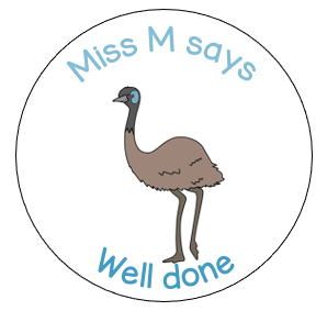 Emu sticker sheet - STAMP IT, By Miss. M