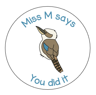 Kookaburra sticker sheet - STAMP IT, By Miss. M