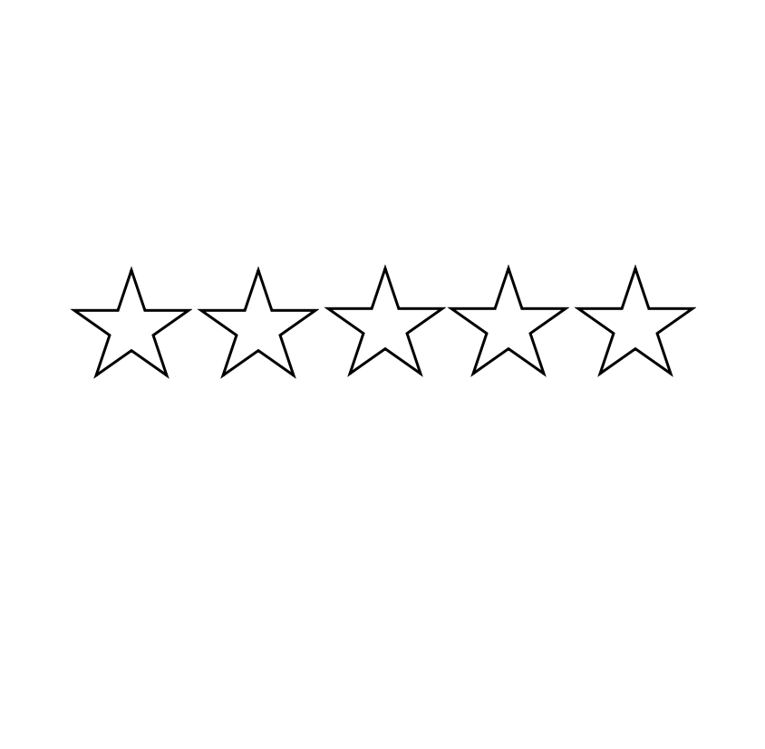 5 star reflection stamp - STAMP IT, By Miss. M