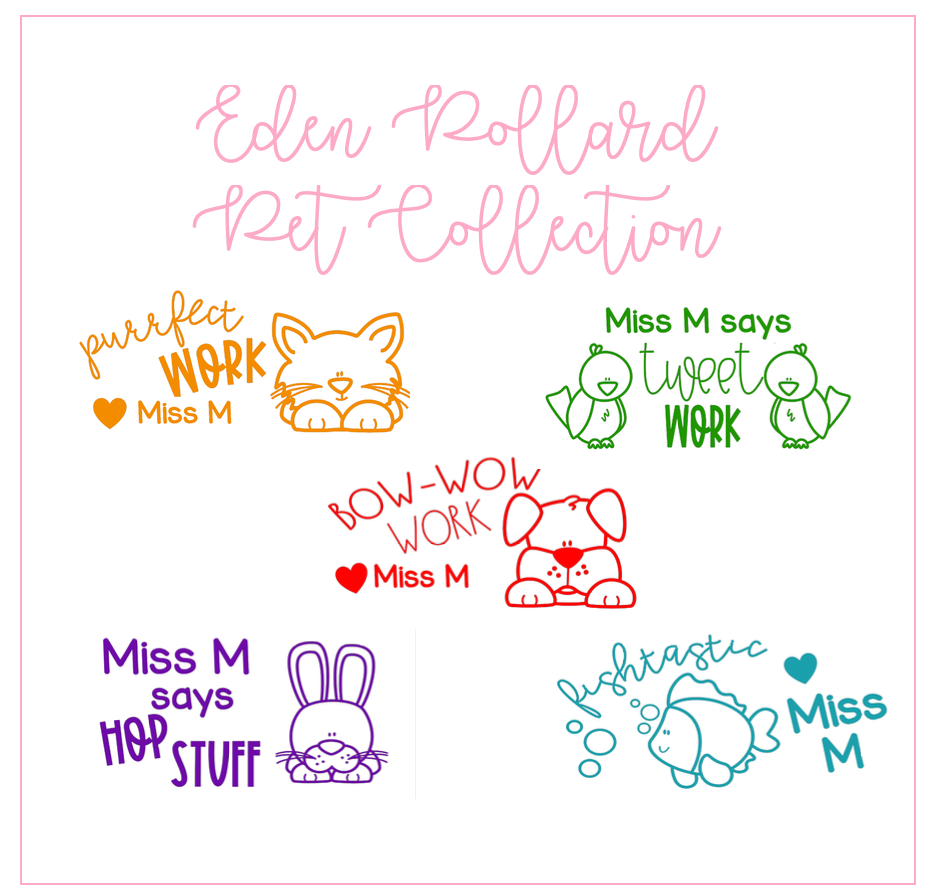 Eden Pollard Pet Set - STAMP IT, By Miss. M