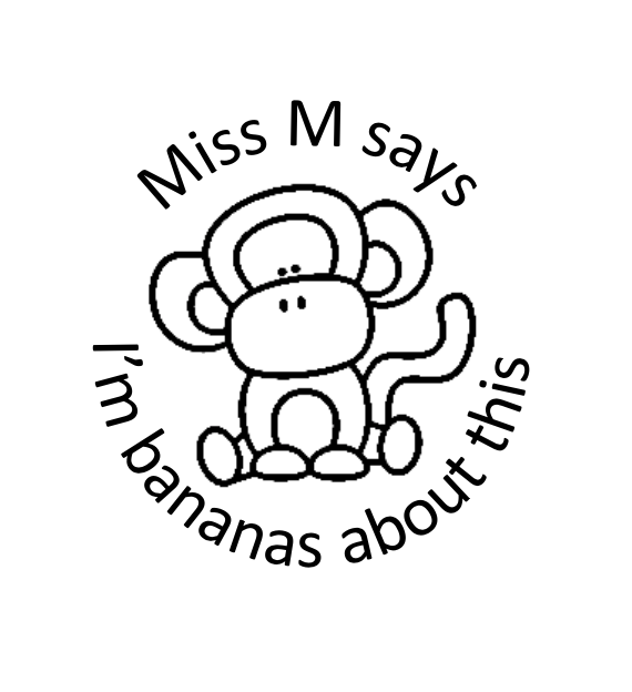 Eden Pollard Monkey Stamp Circle - STAMP IT, By Miss. M