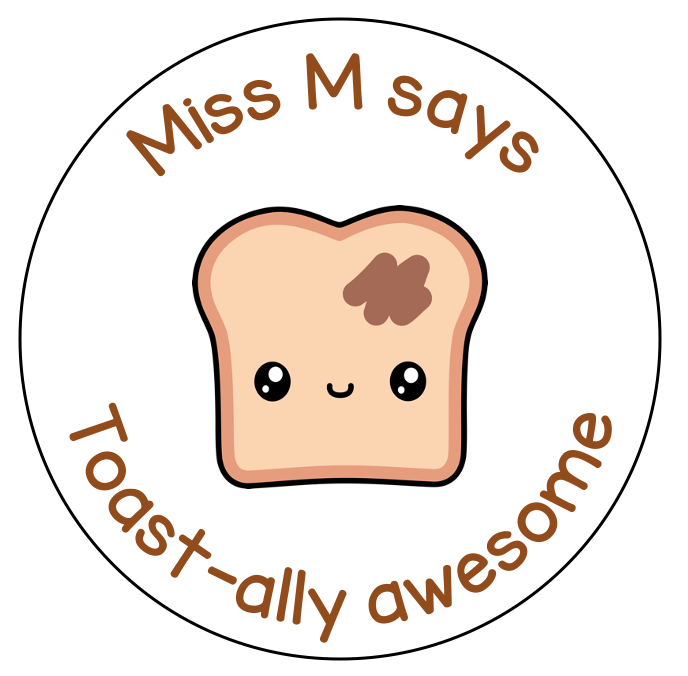 Toast sticker sheet - STAMP IT, By Miss. M