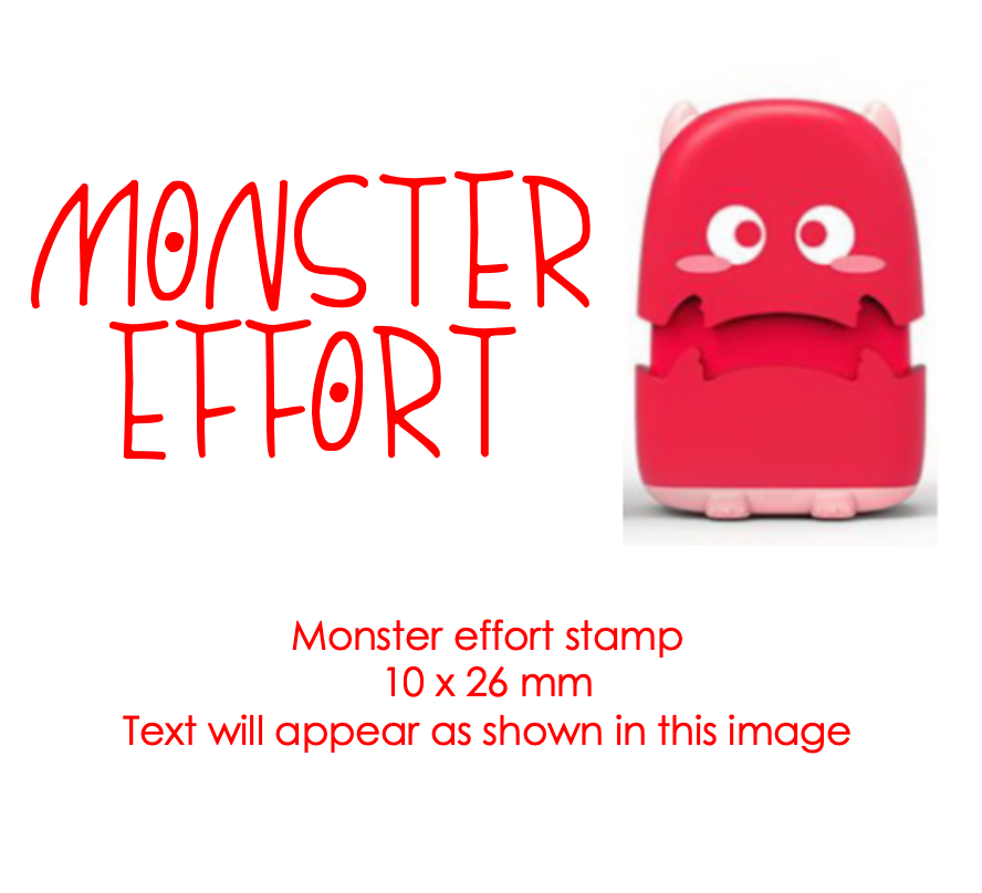Red Mini Monster Stamp - STAMP IT, By Miss. M
