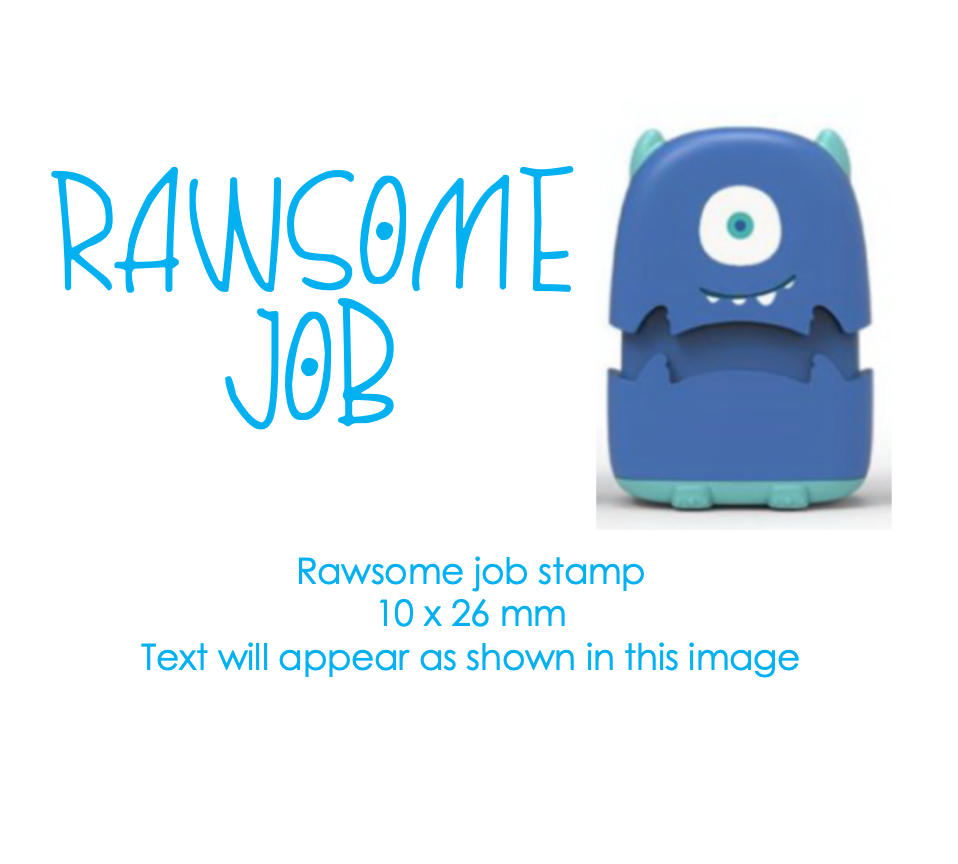 Blue Mini Monster Stamp - STAMP IT, By Miss. M