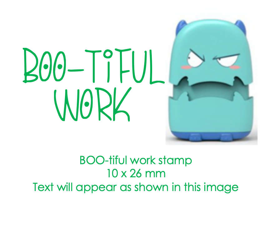 Turquoise Mini Monster Stamp - STAMP IT, By Miss. M