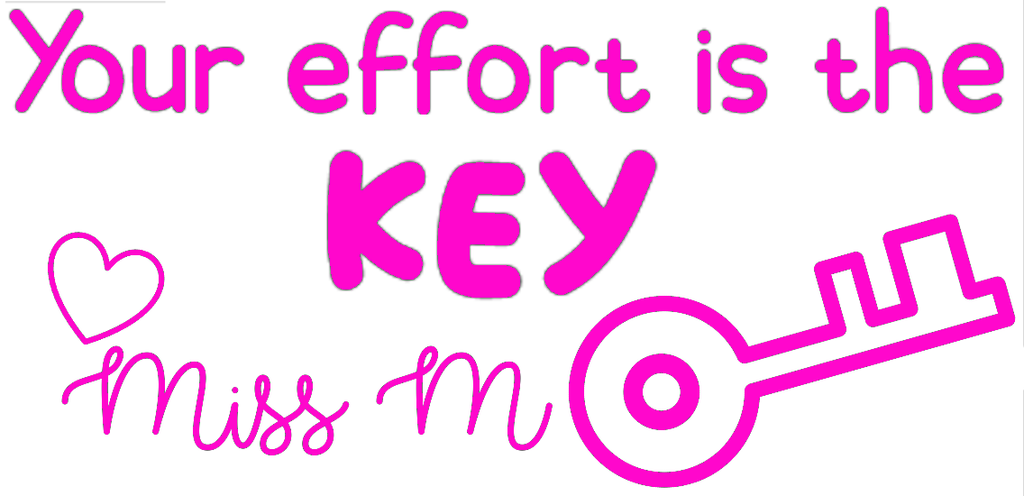 Your Effort is the Key Rectangle Stamp - STAMP IT, By Miss. M