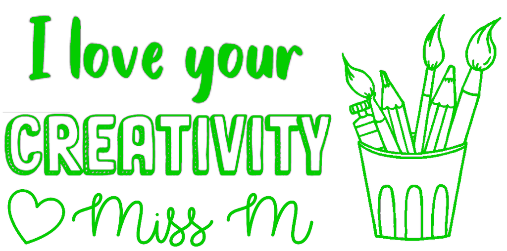 I love your creativity Rectangle Stamp - STAMP IT, By Miss. M
