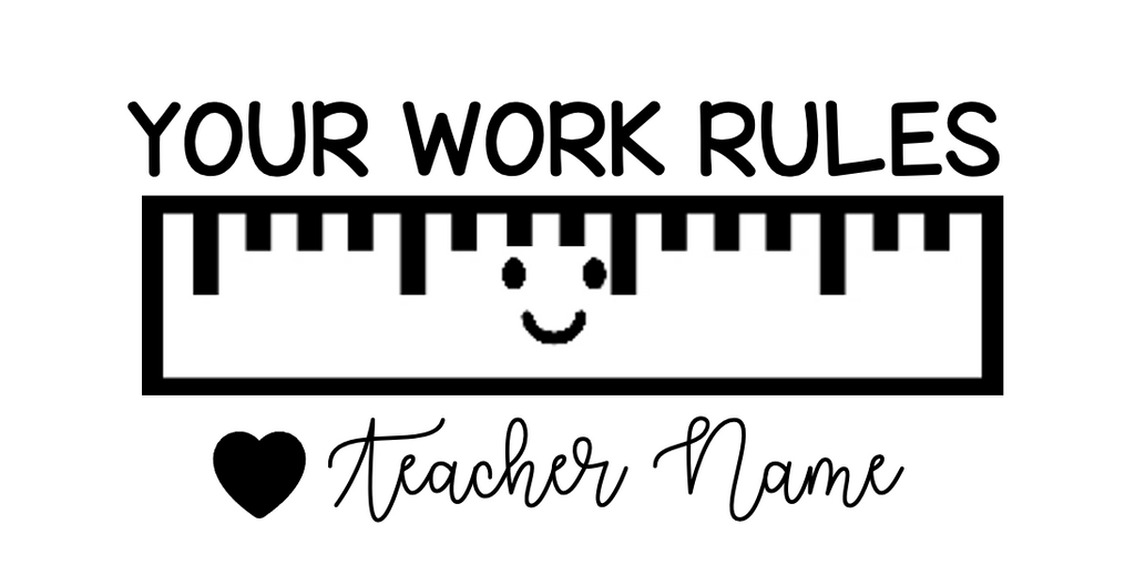 Ruler Rectangle Stamp - STAMP IT, By Miss. M