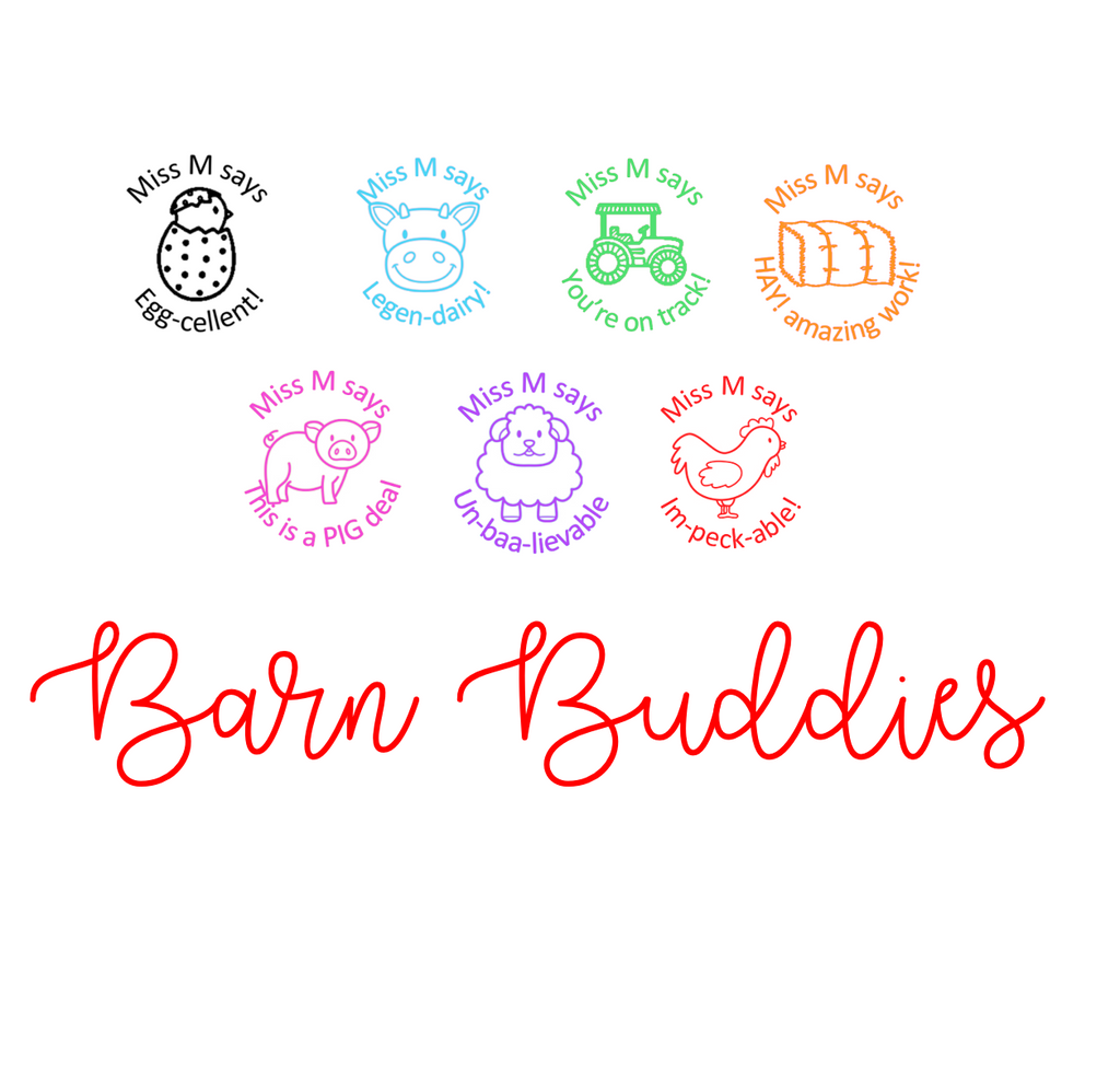 Barn Buddies Rainbow Collection - STAMP IT, By Miss. M