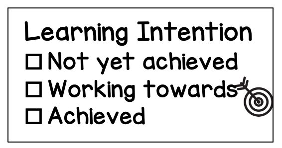 Learning Intention Rectangle Stamp - STAMP IT, By Miss. M