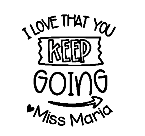 Keep Going 35mm stamp - STAMP IT, By Miss. M