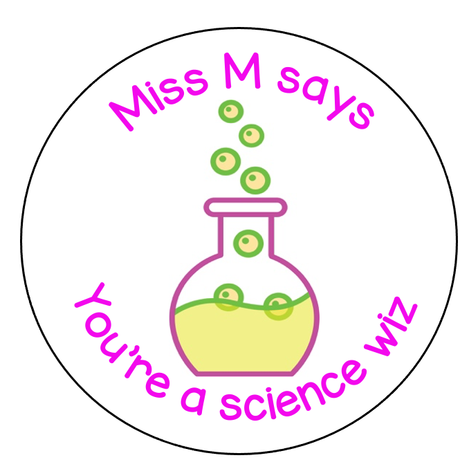 Science wiz sticker sheet - STAMP IT, By Miss. M