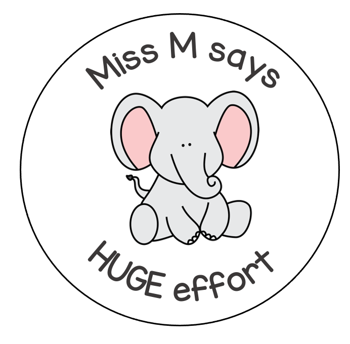 Elephant sticker sheet - STAMP IT, By Miss. M