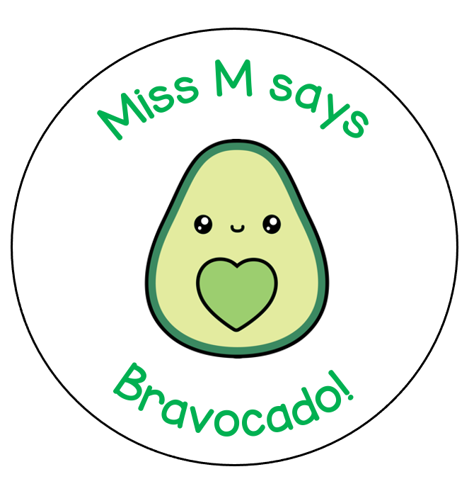 Avocado sticker sheet - STAMP IT, By Miss. M