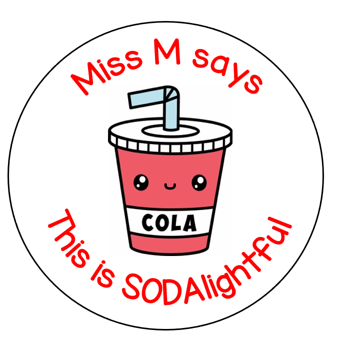Soda sticker sheet - STAMP IT, By Miss. M