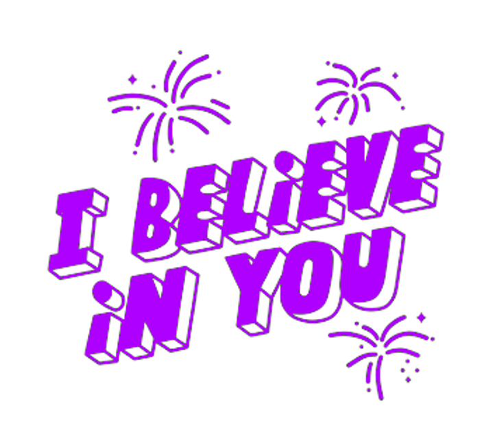 I Believe In You Artsy Affirmations Stamp - STAMP IT, By Miss. M