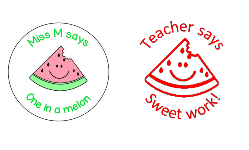 Watermelon Stamp and Sticker Set - STAMP IT, By Miss. M