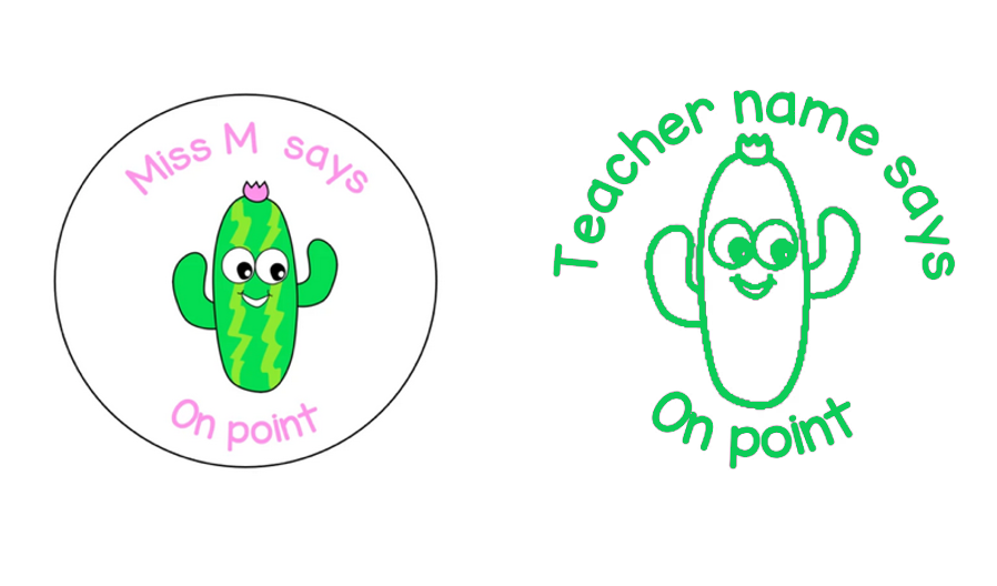 Rosie Jay Cactus Stamp and Sticker Set - STAMP IT, By Miss. M