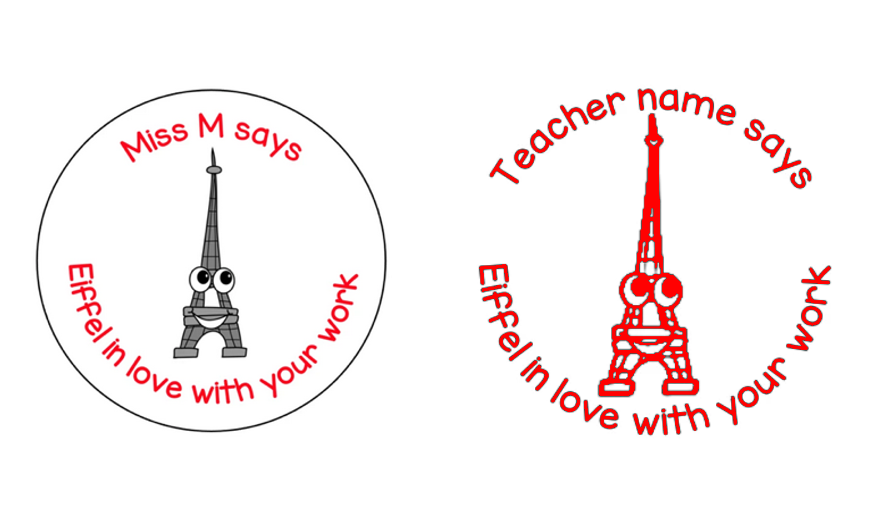 Rosie Jay Eiffel Tower Stamp and Sticker Set - STAMP IT, By Miss. M