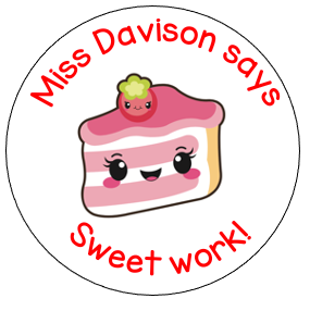 Pink Cake sticker sheet - STAMP IT, By Miss. M