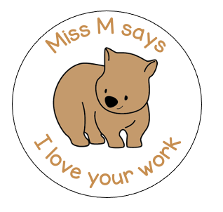 Wombat sticker sheet - STAMP IT, By Miss. M