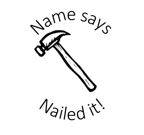 Hammer stamp - STAMP IT, By Miss. M