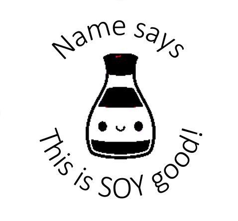 Soy sauce Stamp Round - STAMP IT, By Miss. M