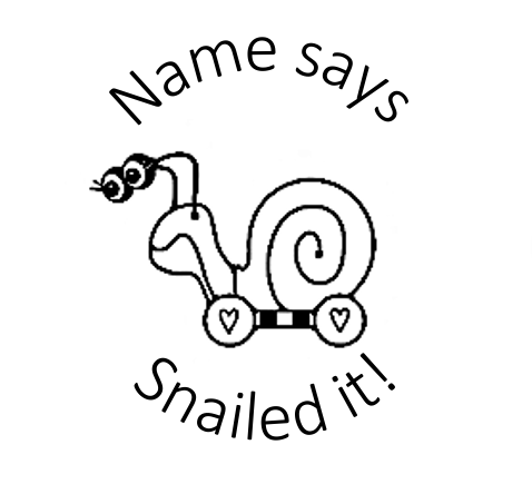 Snail Round Stamp - STAMP IT, By Miss. M