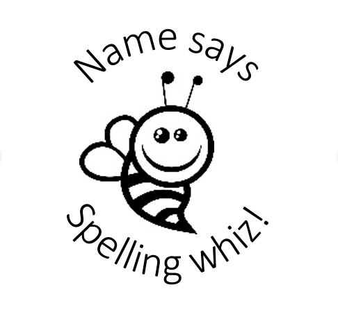 Spelling whiz bee stamp - STAMP IT, By Miss. M