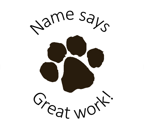 Pawprint stamp - STAMP IT, By Miss. M