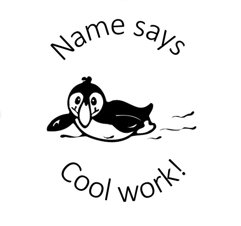 Penguin stamp - STAMP IT, By Miss. M
