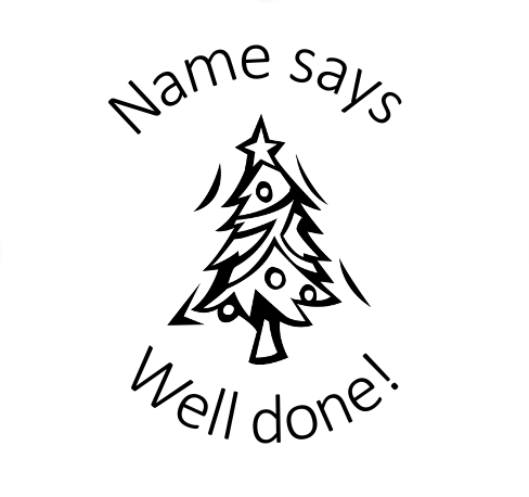 Christmas Tree Stamp - STAMP IT, By Miss. M