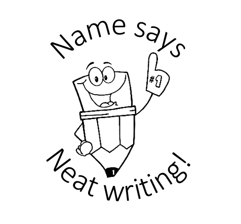 Neat writing stamp - STAMP IT, By Miss. M