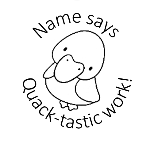 Quacktastic Duck Round Stamp - STAMP IT, By Miss. M