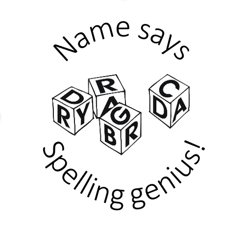 Spelling blocks stamp - STAMP IT, By Miss. M
