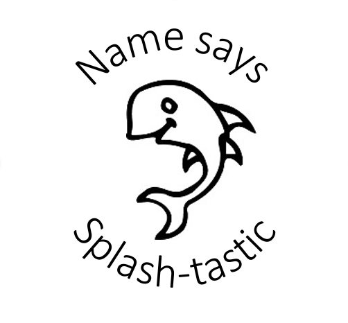 Dolphin stamp - STAMP IT, By Miss. M
