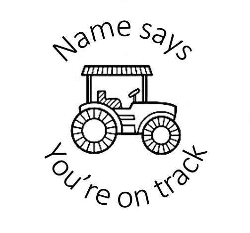 Farm Tractor Stamp - STAMP IT, By Miss. M