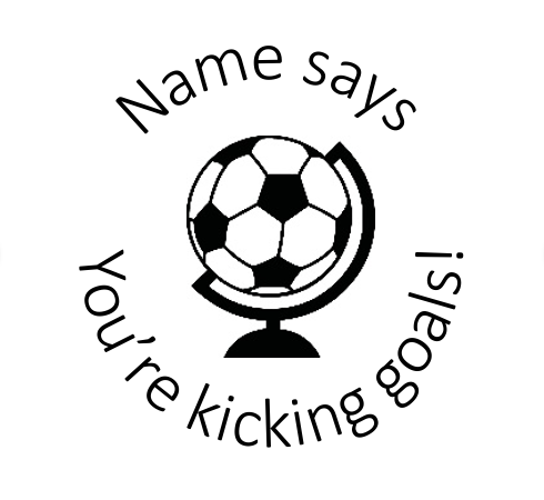 Soccer ball stamp - STAMP IT, By Miss. M