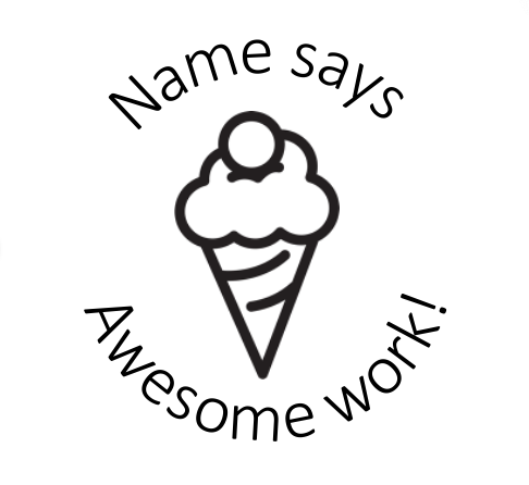 Ice-cream stamp - STAMP IT, By Miss. M
