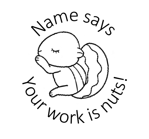 Squirrel Nut Round Stamp - STAMP IT, By Miss. M