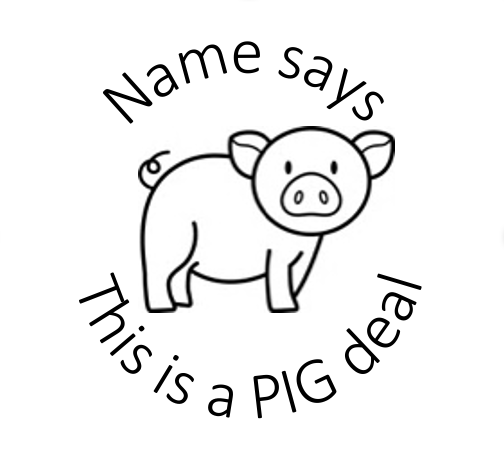 Farm Pig Stamp - STAMP IT, By Miss. M