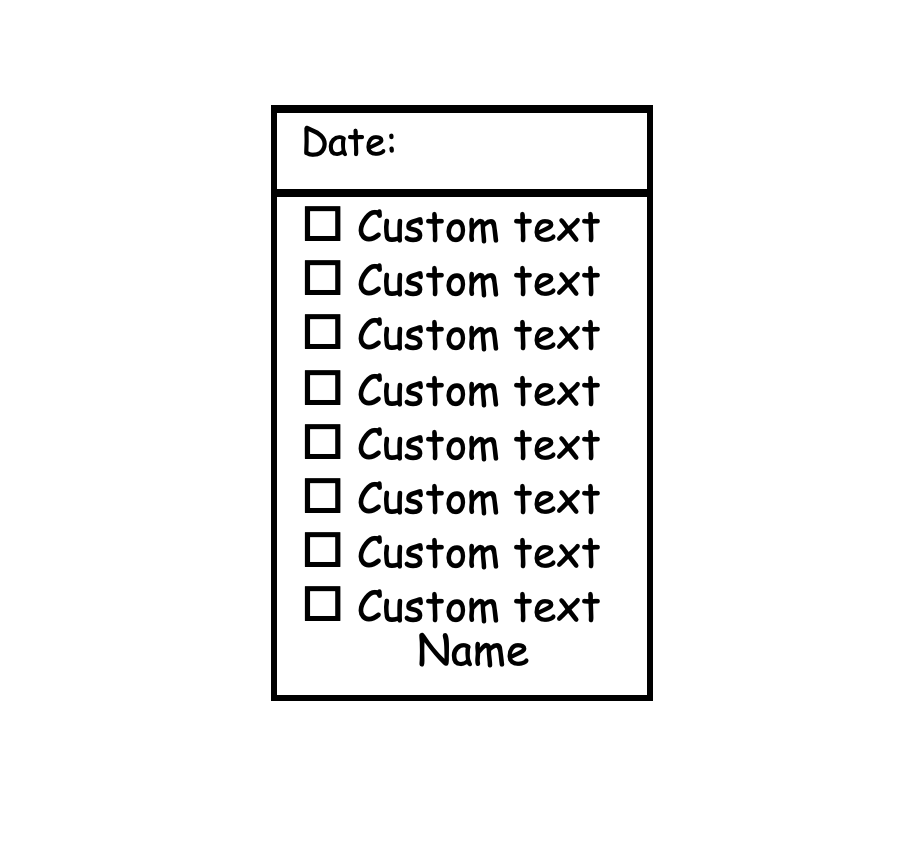 Make my own checklist - STAMP IT, By Miss. M