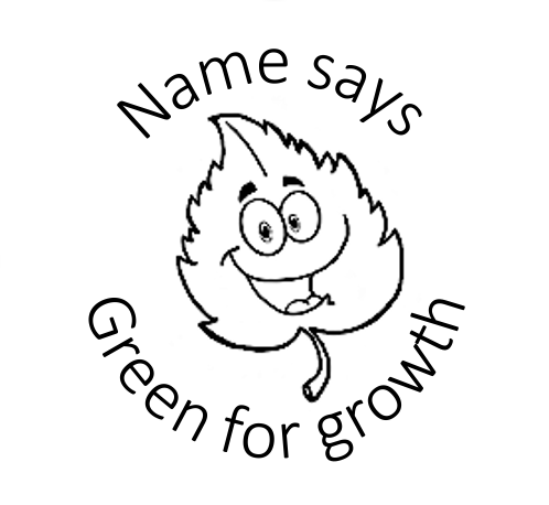 Green for Growth Stamp 2 - STAMP IT, By Miss. M