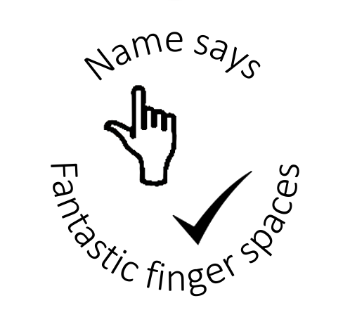 Fantastic Finger Spaces stamp - STAMP IT, By Miss. M